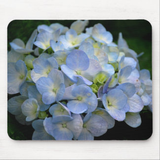 Tapis De Souris Mousepad avec les fleurs bleues d'hortensia