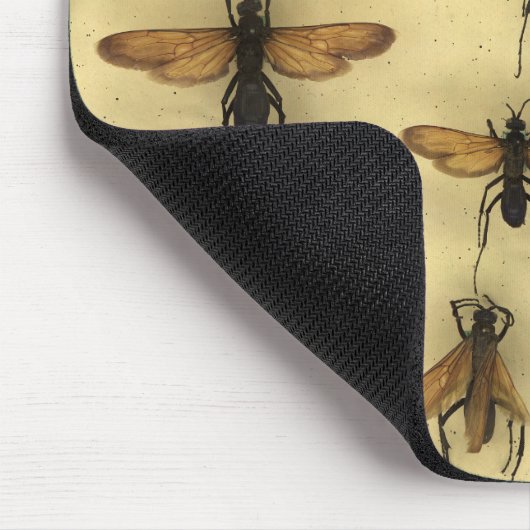 Tapis De Souris Mousepad avec les guêpes géantes de chasses (Coin)