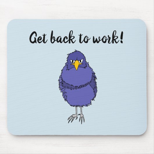 Tapis De Souris Mousepad avec l'image de l'oiseau pas aussi (Devant)