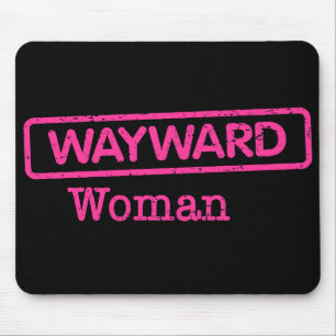 Tapis De Souris Mousepad avec logo rose Wayward Woman