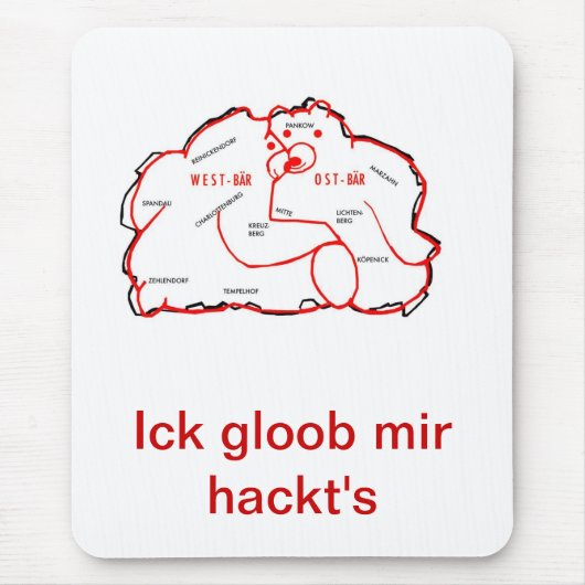 Tapis De Souris Mousepad avec motif de Berlin (Devant)