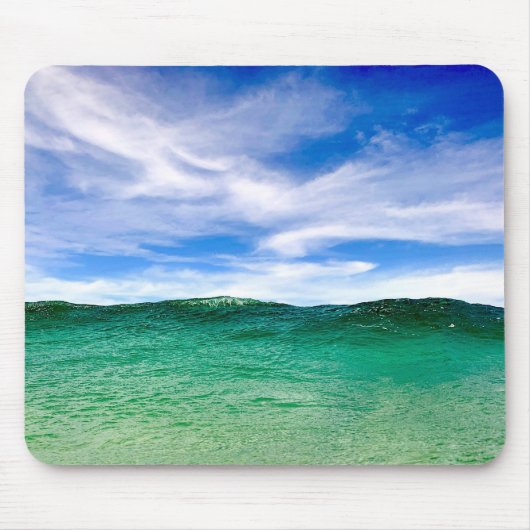 Tapis De Souris Mousepad avec nuages et océan (Devant)