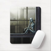 Tapis De Souris mousepad averti d'individu (Avec souris)