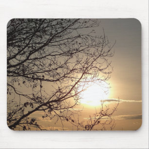 Tapis De Souris Mousepad beau coucher de soleil avec rampes