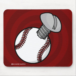 Tapis De Souris Mousepad (BG rouge spirale)