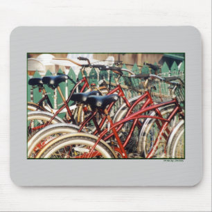 Tapis De Souris Mousepad "Bicyclettes rouges"