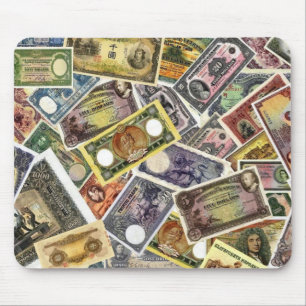TAPIS DE SOURIS MOUSEPAD - BILLETS DE BANQUE RARES