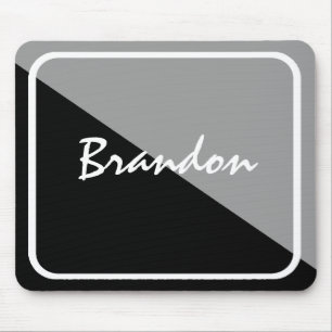 Tapis De Souris Mousepad Black & Silver personnalisé à bas prix