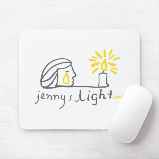 Tapis De Souris Mousepad blanc (Avec souris)