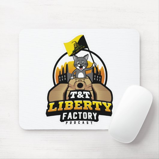 Tapis De Souris Mousepad (Blanc) par T&T Liberty Factory (Avec souris)
