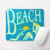 Tapis De Souris mousepad bleu (Avec souris)