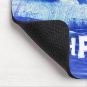 Tapis De Souris Mousepad bleu (Coin)