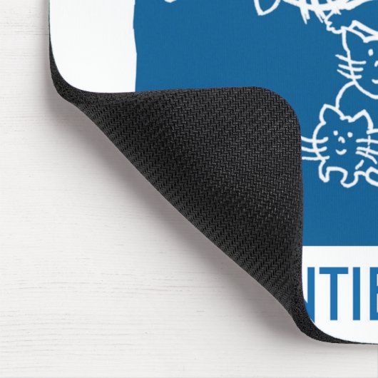 Tapis De Souris Mousepad bleu (Coin)