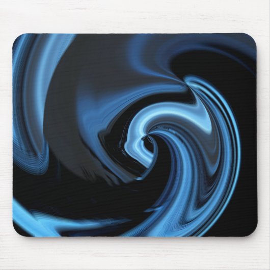 Tapis De Souris Mousepad bleu Abstrait (Devant)