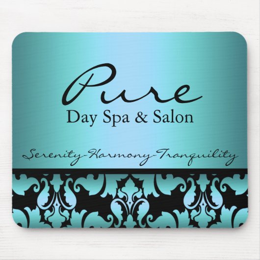 Tapis De Souris Mousepad bleu Damas (Devant)