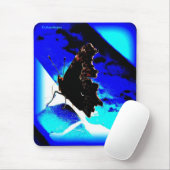 Tapis De Souris mousepad bleu de papillon, Calamityjan (Avec souris)