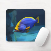 Tapis De Souris Mousepad bleu de poissons (Avec souris)