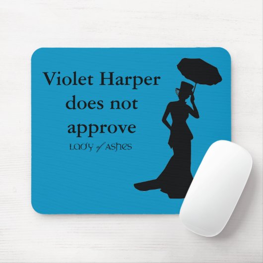 Tapis De Souris Mousepad, bleu turquoise - HarpeDoes violet ne pas (Avec souris)