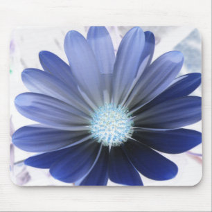 Tapis De Souris Mousepad bleu vif de marguerite africaine
