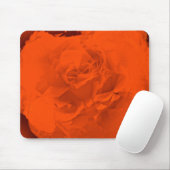Tapis De Souris Mousepad Bloomed Rose Orange Chaud (Avec souris)