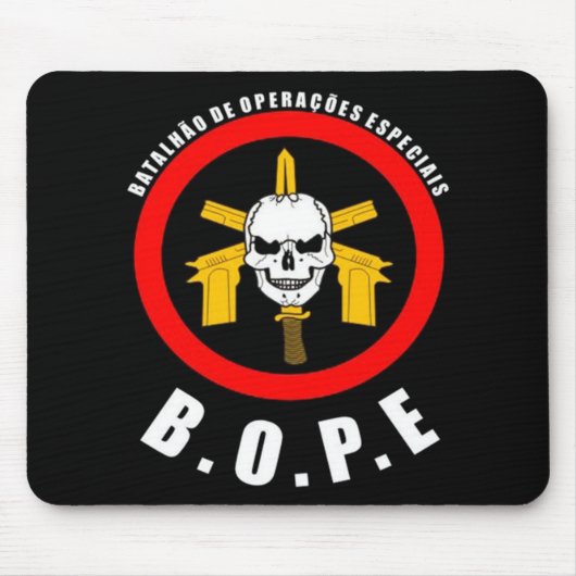 Tapis De Souris Mousepad BOPE Bataillon d'Opérations Especiais (Devant)