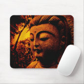 Tapis De Souris mousepad Bouddha-orange (Avec souris)