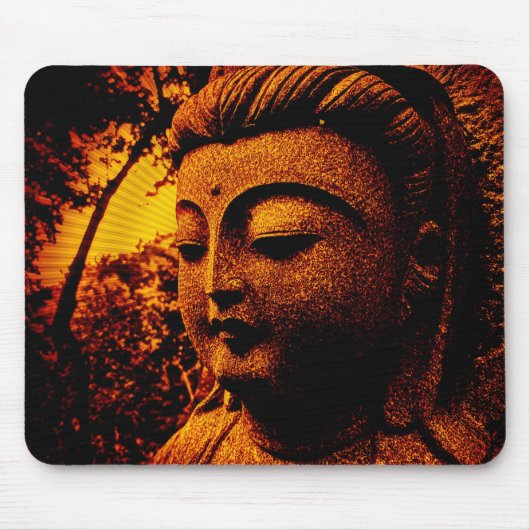 Tapis De Souris mousepad Bouddha-orange (Devant)
