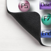 Tapis De Souris Mousepad - Boutons d'ordinateur (Coin)