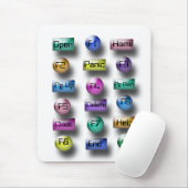 Tapis De Souris Mousepad - Boutons d'ordinateur (Avec souris)