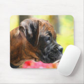 Tapis De Souris Mousepad Brindle de chiot de boxeur (Avec souris)