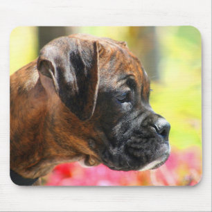Tapis De Souris Mousepad Brindle de chiot de boxeur