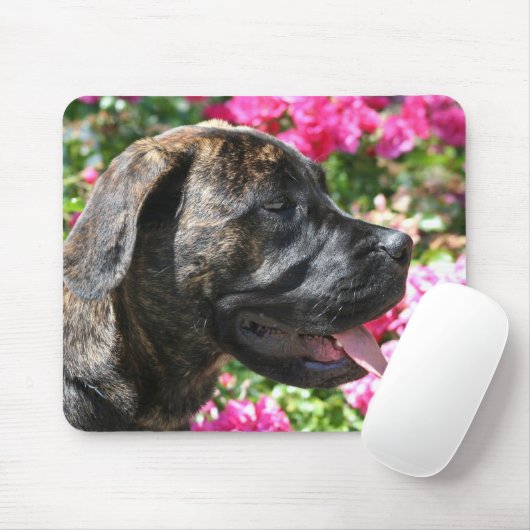 Tapis De Souris Mousepad Brindle de chiot de mastiff (Avec souris)