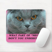 Tapis De Souris Mousepad britannique bleu de Shorthair (Avec souris)