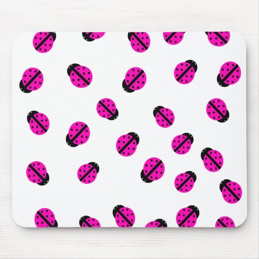 Tapis De Souris Mousepad Bug Lady Rose (Devant)