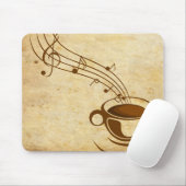 Tapis De Souris Mousepad café avec musique (Avec souris)