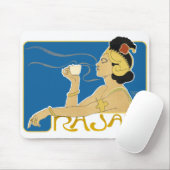 Tapis De Souris Mousepad : Café Rajah Vintage (Avec souris)