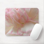 Tapis De Souris Mousepad carnation rose et blanc (Avec souris)