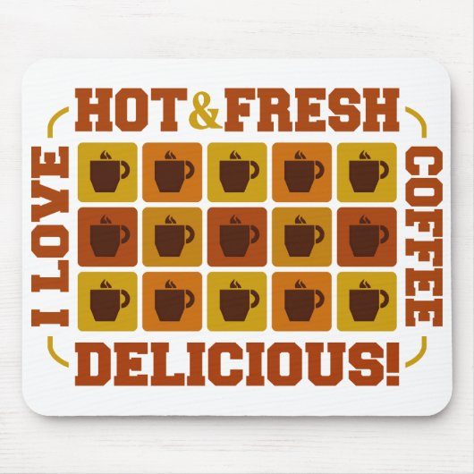 Tapis De Souris Mousepad Carré café (Devant)
