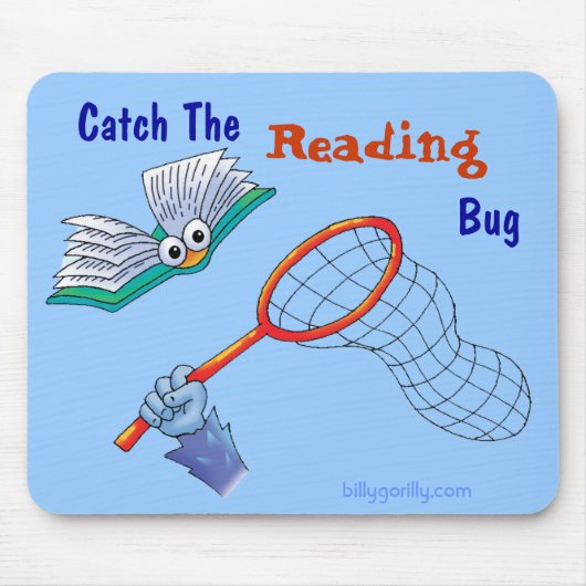 Tapis De Souris Mousepad_Catch l'insecte de lecture (Devant)