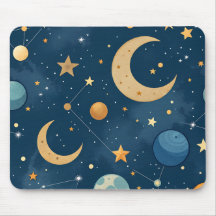 Mousepad céleste géométrique