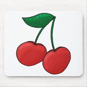 Tapis De Souris Mousepad-Cerises