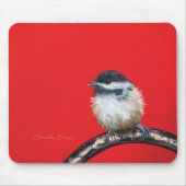 Tapis De Souris Mousepad "Chickadee" par Camille Engel (Devant)