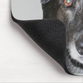 Tapis De Souris Mousepad, chien de repérage du Labrador noir (Coin)