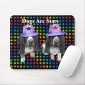 Tapis De Souris Mousepad Chiens Sont Des Étoiles (Avec souris)