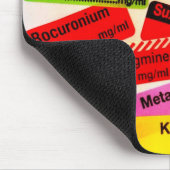 Tapis De Souris Mousepad coloré d'étiquette de drogue (Coin)