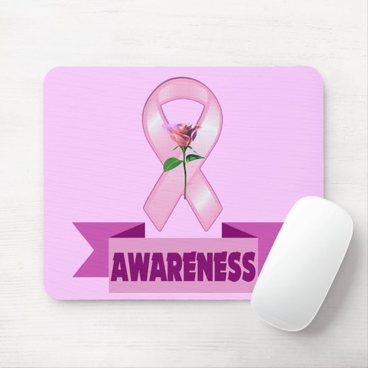 Tapis De Souris Mousepad - conscience de cancer du sein (Avec souris)
