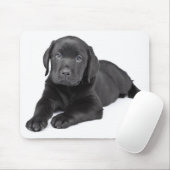 Tapis De Souris Mousepad, coquelicot noir du Labrador (Avec souris)