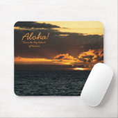 Tapis De Souris Mousepad : Coucher de soleil d'Hawaï (Avec souris)