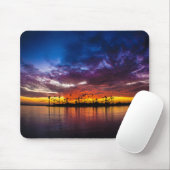 Tapis De Souris Mousepad - coucher du soleil d'arc-en-ciel de baie (Avec souris)