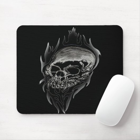 Tapis De Souris Mousepad - crâne de vampire (Avec souris)